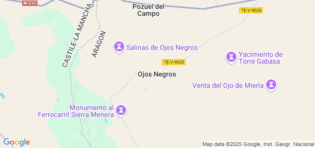 Mapa de Ojos Negros