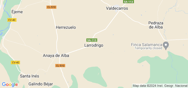 Mapa de Larrodrigo