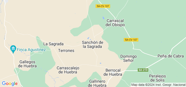 Mapa de Sanchón de la Sagrada