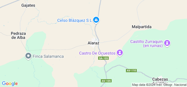 Mapa de Alaraz