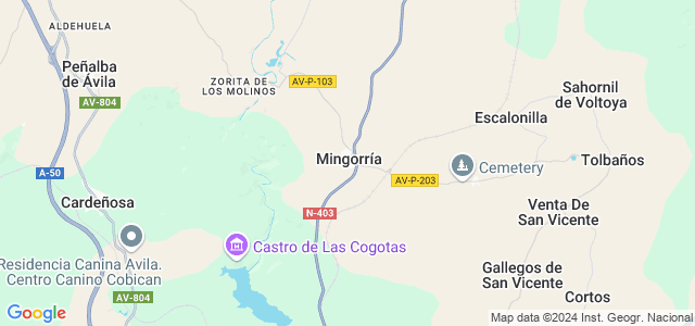 Mapa de Mingorría