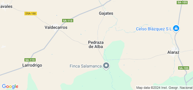 Mapa de Pedraza de Alba