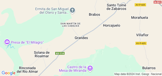 Mapa de Grandes y San Martín