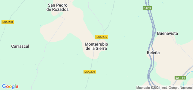 Mapa de Monterrubio de la Sierra