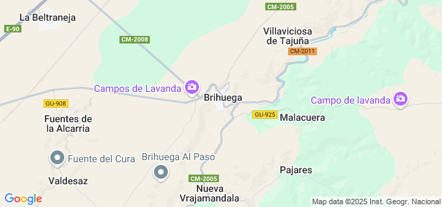 Mapa de Brihuega