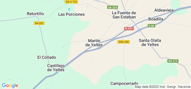 Mapa de Martín de Yeltes