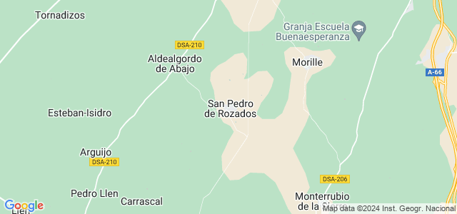Mapa de San Pedro de Rozados