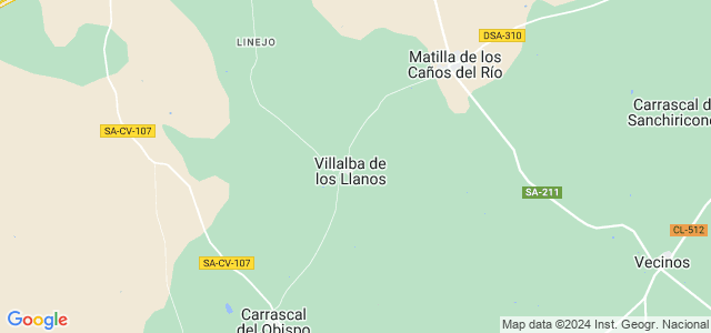 Mapa de Villalba de los Llanos