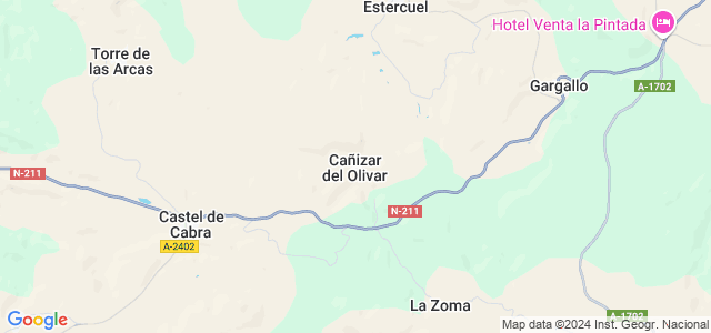 Mapa de Cañizar del Olivar