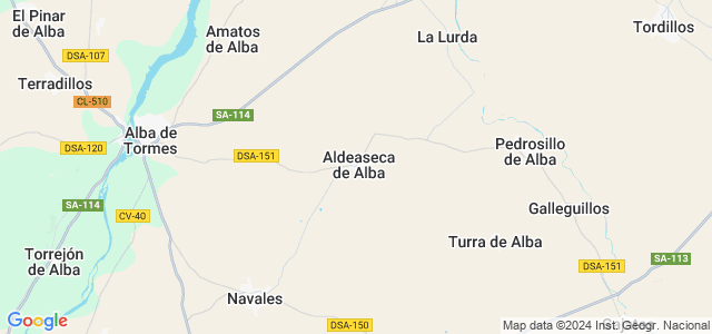 Mapa de Aldeaseca de Alba