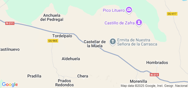 Mapa de Castellar de la Muela