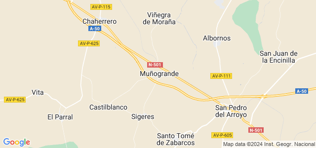 Mapa de Muñogrande