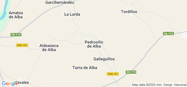 Mapa de Pedrosillo de Alba