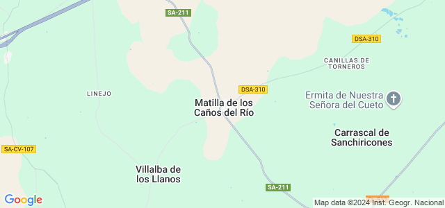 Mapa de Matilla de los Caños del Río