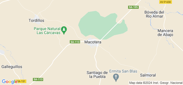 Mapa de Macotera