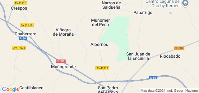 Mapa de Albornos