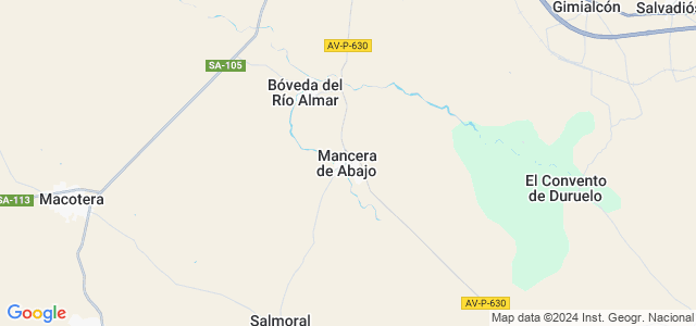 Mapa de Mancera de Abajo