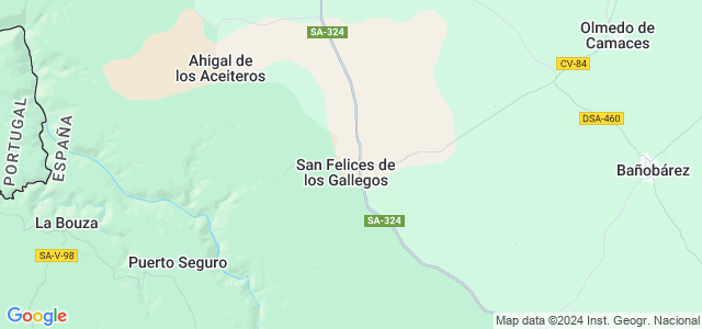 Mapa de San Felices de los Gallegos