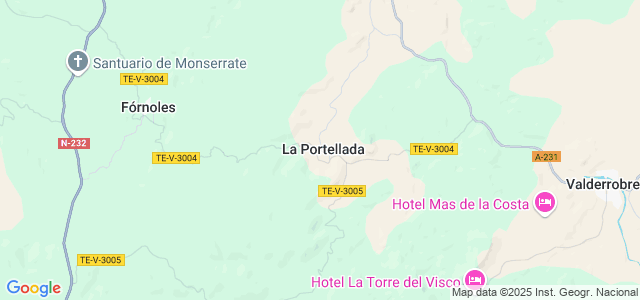 Mapa de Portellada