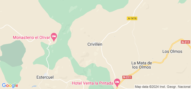 Mapa de Crivillén