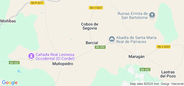 Mapa de Bercial