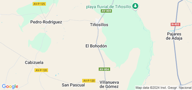 Mapa de Bohodón