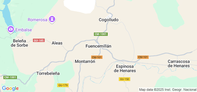 Mapa de Fuencemillán