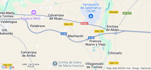 Mapa de Machacón