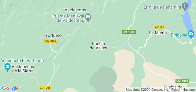 Mapa de Puebla de Valles