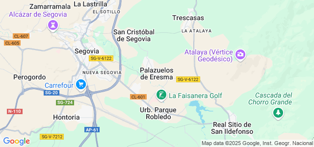 Mapa de Palazuelos de Eresma