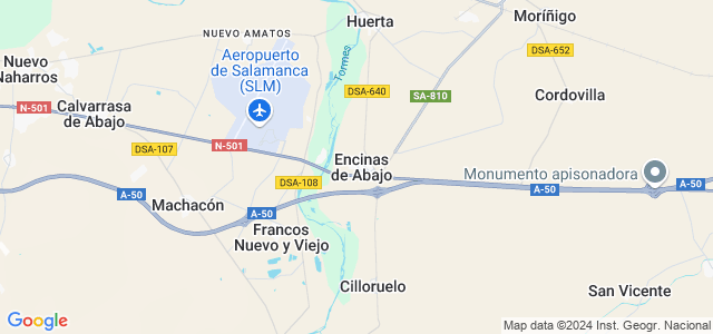 Mapa de Encinas de Abajo