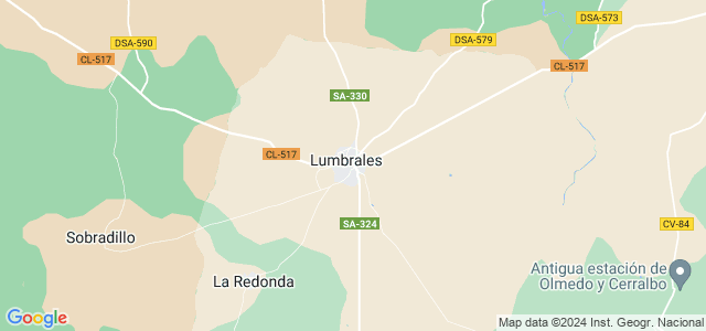Mapa de Lumbrales