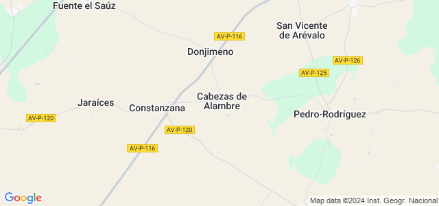 Mapa de Cabezas de Alambre