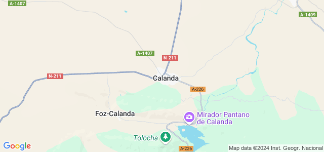 Mapa de Calanda