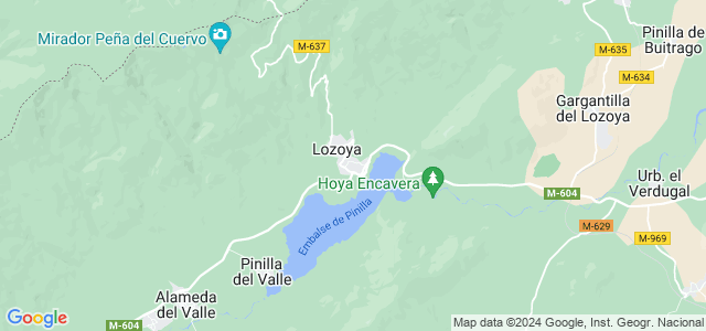 Mapa de Lozoya