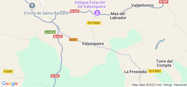 Mapa de Valjunquera