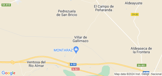 Mapa de Villar de Gallimazo