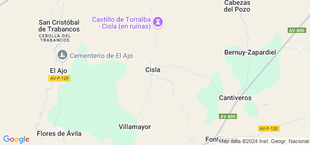 Mapa de Cisla