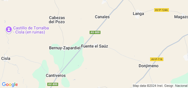 Mapa de Fuente el Saúz