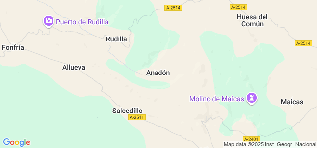 Mapa de Anadón