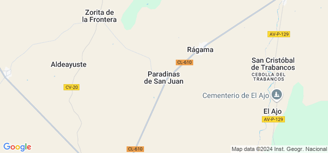 Mapa de Paradinas de San Juan