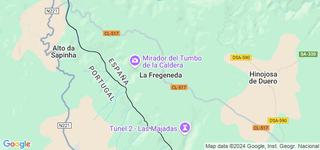 Mapa de Fregeneda