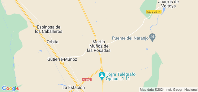 Mapa de Martín Muñoz de las Posadas