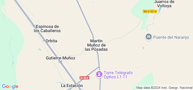 Mapa de Martín Muñoz de las Posadas