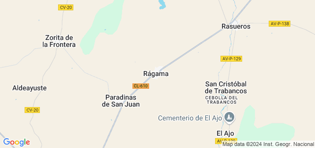 Mapa de Rágama