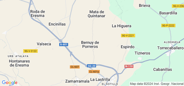 Mapa de Bernuy de Porreros