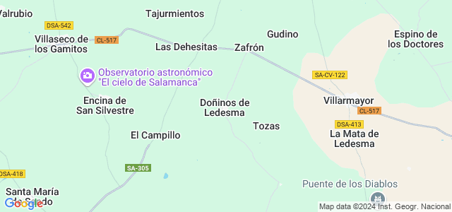 Mapa de Doñinos de Ledesma