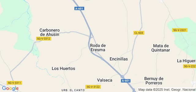 Mapa de Roda de Eresma