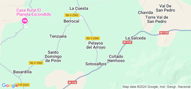 Mapa de Pelayos del Arroyo