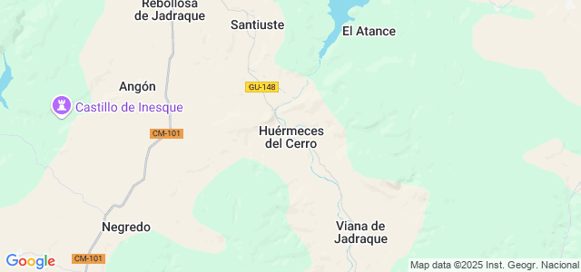 Mapa de Huérmeces del Cerro